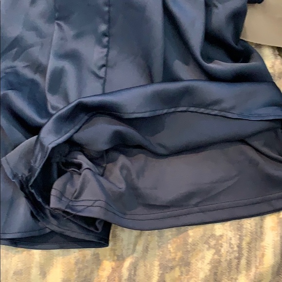 Small Navy Blue Short Romper w/ Back Zip - Picture 7 of 9